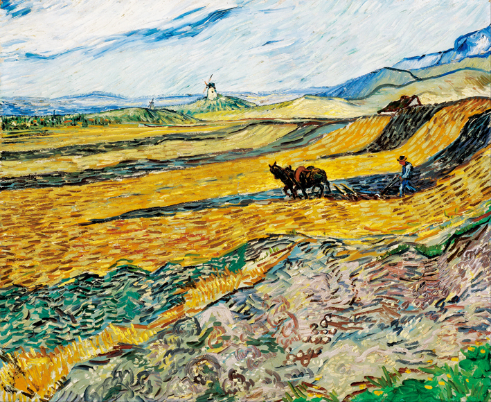  文森特·威廉·梵高  Vincent Willen Van Gogh —— 麦田 农夫 牛